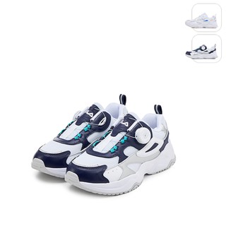 【FILA】大童款KIDS RAYFLIDE DIAL KD運動鞋-白/藍/灰 3-J144Z-109