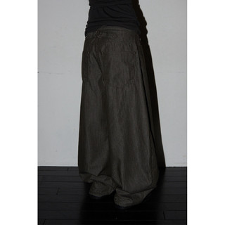 Uniion Pinstripe Cinch-Back Baggies 條紋調節帶寬褲