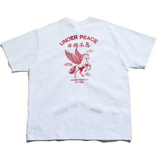 UNDER PEACE 2026 馬年限定 YOTH / TEE 奔騰不息 短T (白色) 化學原宿