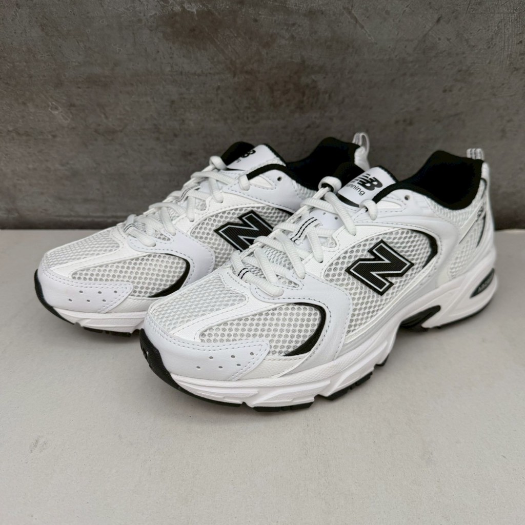 『 SLW 』MR530EWB 男女 NEW BALANCE 530系列 皮革 休閒鞋 白黑色 62