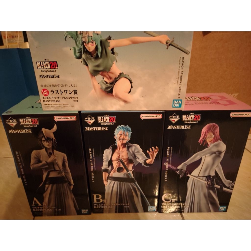 死神 BLEACH vol.3 一番賞 A賞烏爾奇奧拉 B賞葛力姆喬 C賞薩爾阿波羅 D賞涅 繭利 E賞 最後賞妮莉艾露