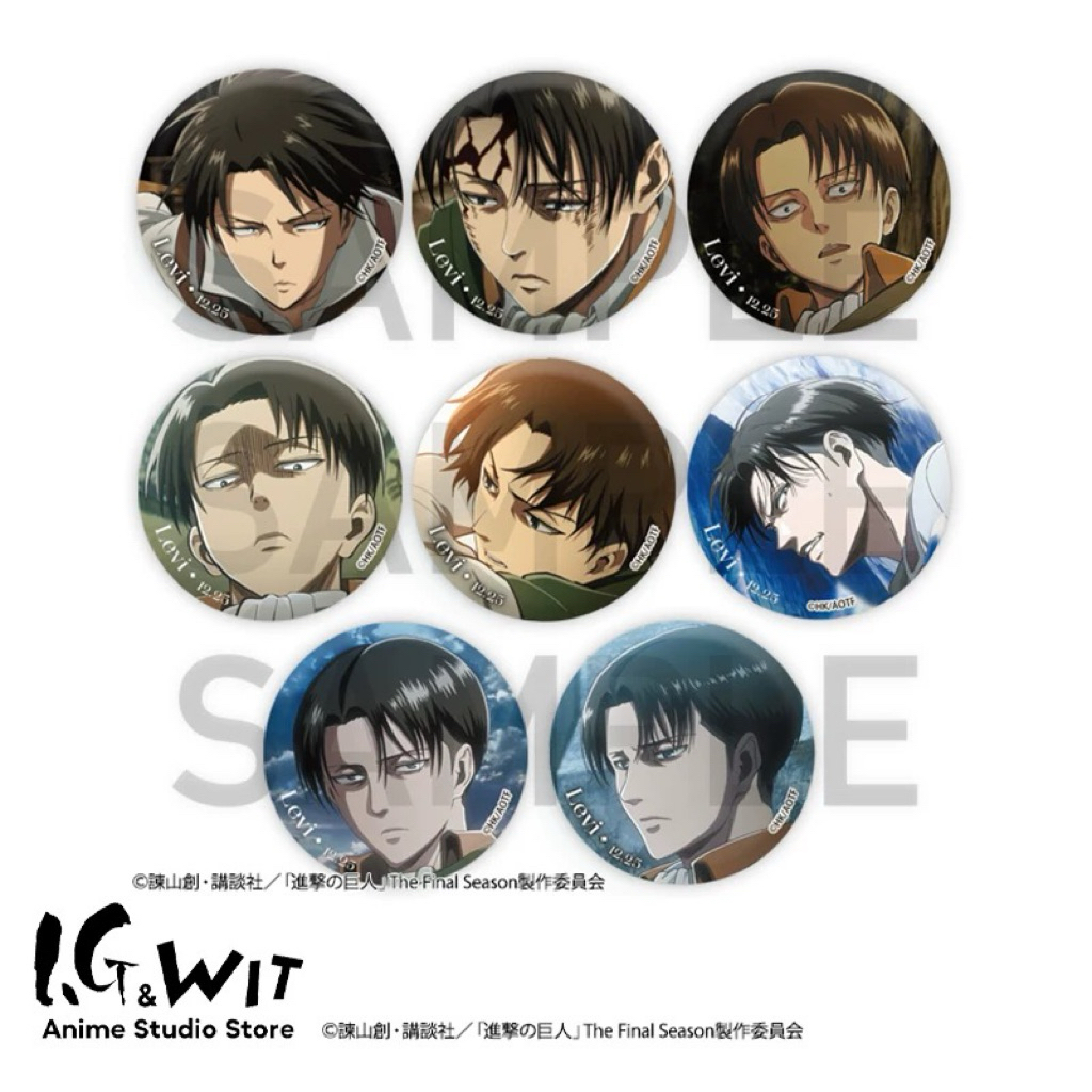 [正版][進擊的巨人]兵長 利威爾-I.G WIT Re:lighting利威爾生日徽章盲抽（確認款）