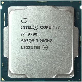 Intel Core i7-8700 第八代 CPU