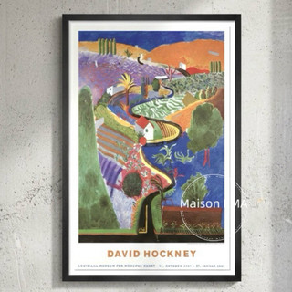 瑪森藝術｜ David Hockney 官方正版海報 尼科爾斯峽谷 “NICHOLS CANYON” 巨幅海報 藝術海報
