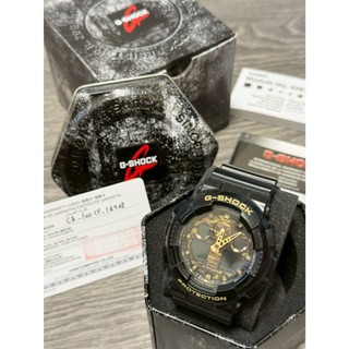 (賣場最低價）二手正品 【卡西歐 CASIO 】G-SHOCK GA-100CF-1A9 經典迷彩雙顯電子錶 男錶