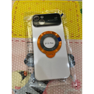 Apple 蘋果手機 iPhone I15 plus 手機殼 保護殼 透明 背有支架 全新品