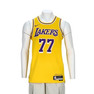 NIKE LAL MNK DF SWGMN JSY ICN 22 男 球衣 背心 湖人隊 黃-DN2009741