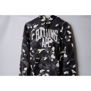 A BATHING APE City Camo NYC Logo Pullover Hoodie 夜光/城市迷彩帽衫 L
