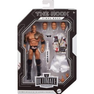 ☆阿Su倉庫☆WWE摔角 The Rock Ultimate Edition 巨石強森摔角狂熱最終魔王終極精華版人偶公仔