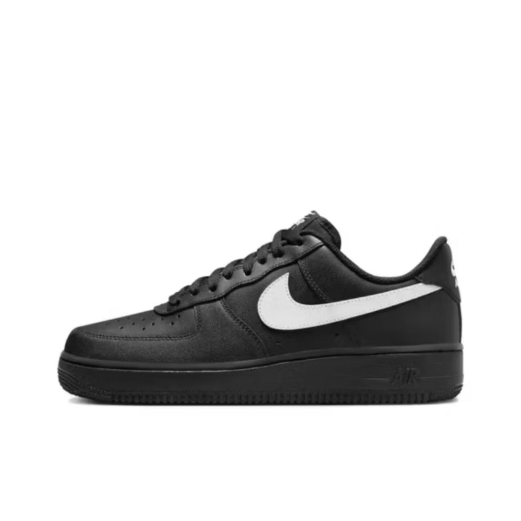 免運 Nike Air Force 1 黑白經典王者 低筒百搭 情侶神鞋 男女款【FZ0627-010】