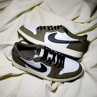 預購☆小B之都☆ Air Jordan 1 Low OG 'Medium Olive' 橄欖綠 麂皮 HQ6998-20