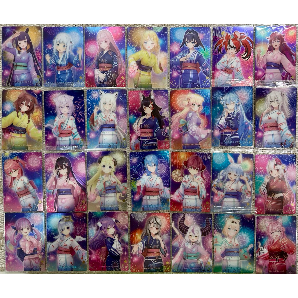 𓊆ྀི帶你老婆回家𓊇ྀི Hololive 浴衣 威化餅卡  星街 百鬼 Towa 鯊鯊 兔田 Azki 餅卡