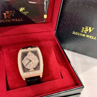 【浪威｜全新】現貨 ROUND WELL 手錶 石英錶 女錶 3色可選 旋轉錶盤 皮錶｜Little Bee 小蜜蜂精品