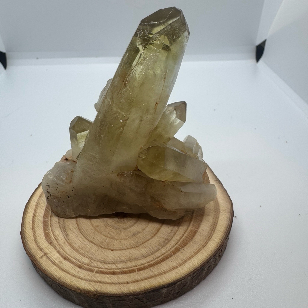 C431天然黃水晶晶簇 原礦 擺件 開運小物 財位擺件