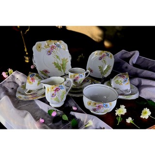 【Sunshine Antiques】Royal Standard Somerset 手上色 英國骨瓷茶杯組 G.27