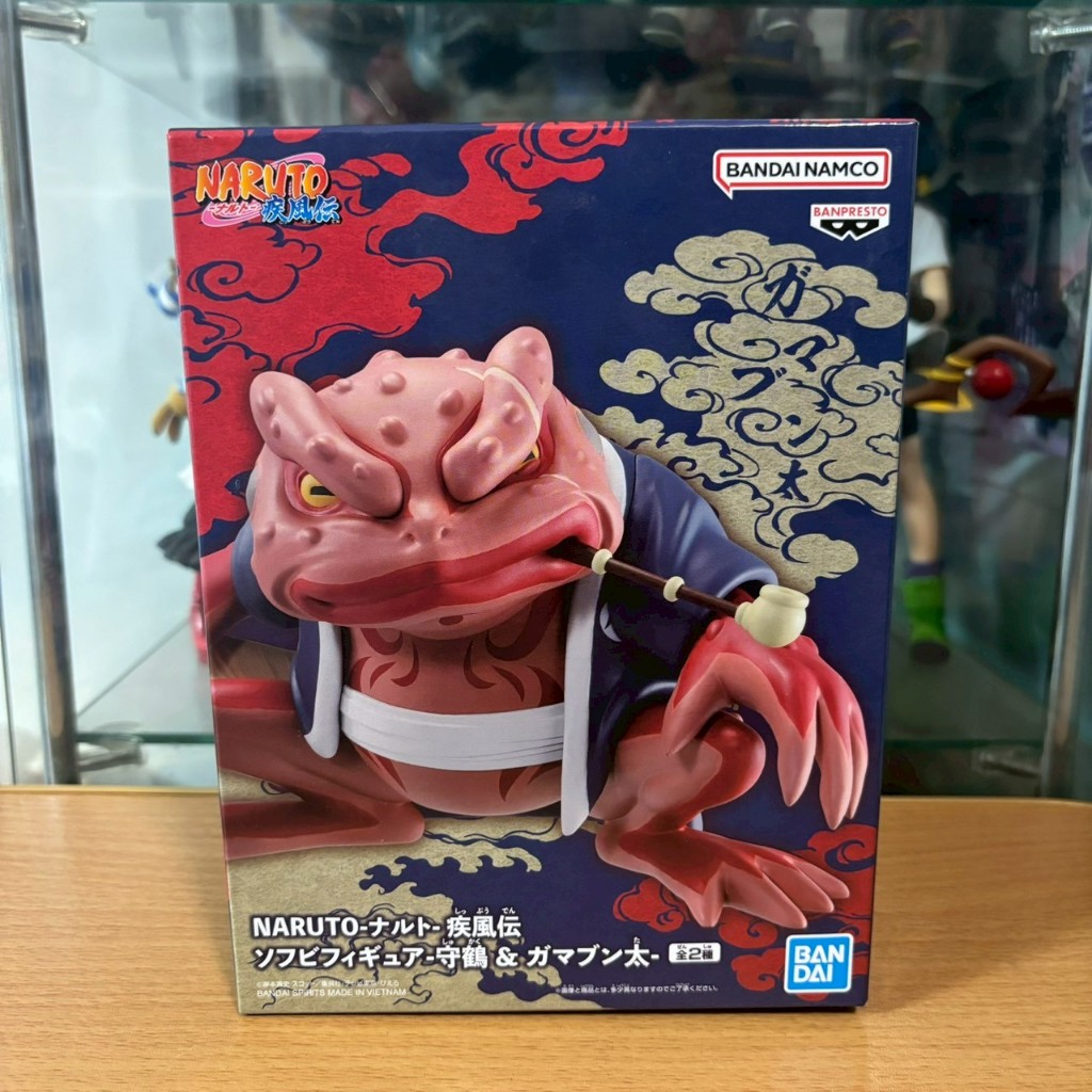 正版 日版 火影忍者 疾風傳 蛤蟆文太 通靈獸 日本 萬代 景品 公仔