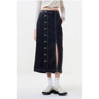 全新 現貨 SISJEANS 百貨專櫃品牌 側開衩釦飾牛仔裙 丹寧裙 中長裙 女裝 現貨快速出貨🚚 399