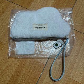 starbucks 星巴克雲朵造型手拿包 收納包 全新