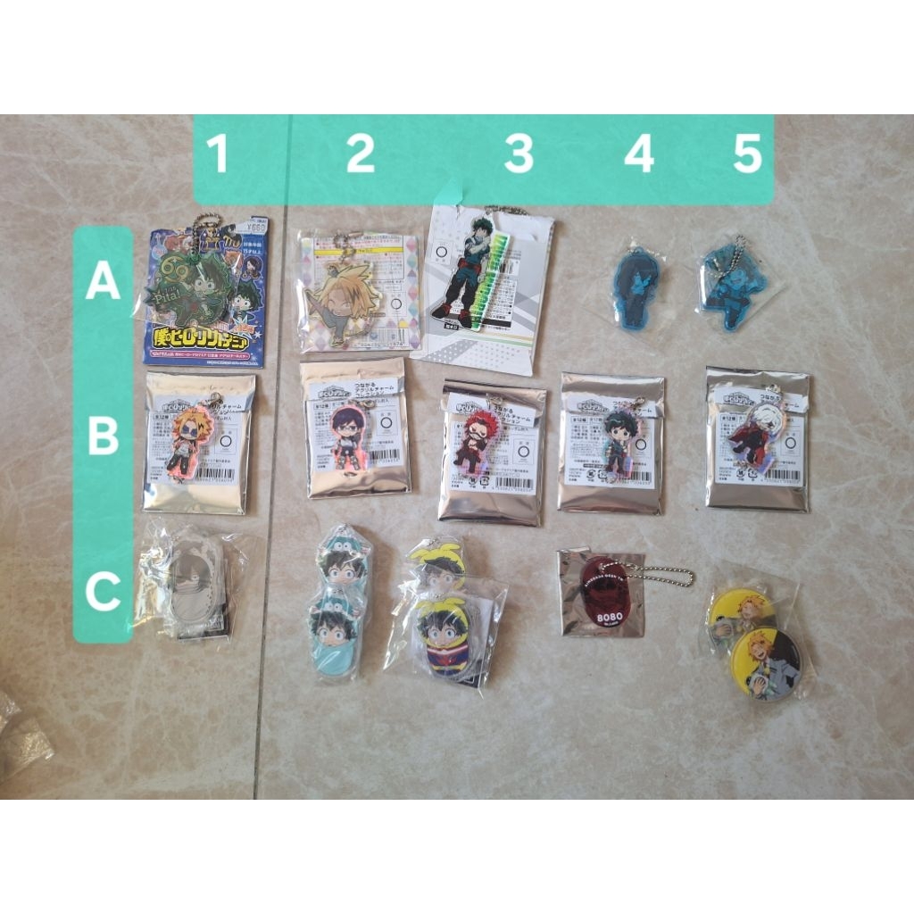 我的英雄學院 壓克力吊飾 切島銳兒郎 上鳴電氣 綠谷出久 死柄木弔 飯田天哉 相澤消太 奮進人 歐爾麥特