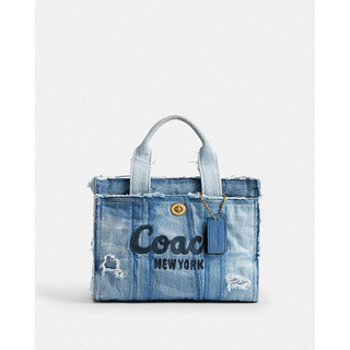 蔻馳[COACH ]CARGO 丹寧布拼綴 26 托特手袋
