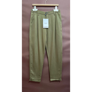 （全新）Sisjeans 軍綠色親膚質感天絲長褲 西裝褲