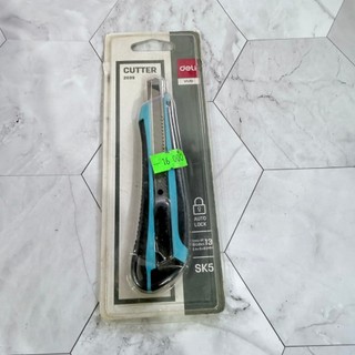 [沐沐屋]Deli 得力 美工刀 刀片 自動鎖定 防滑裁切刀^0324