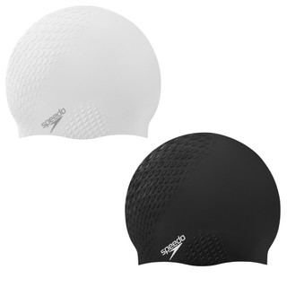 SPEEDO BUBBLE ACTIVE+ 成人矽膠泳帽 SD81395400【樂買網】