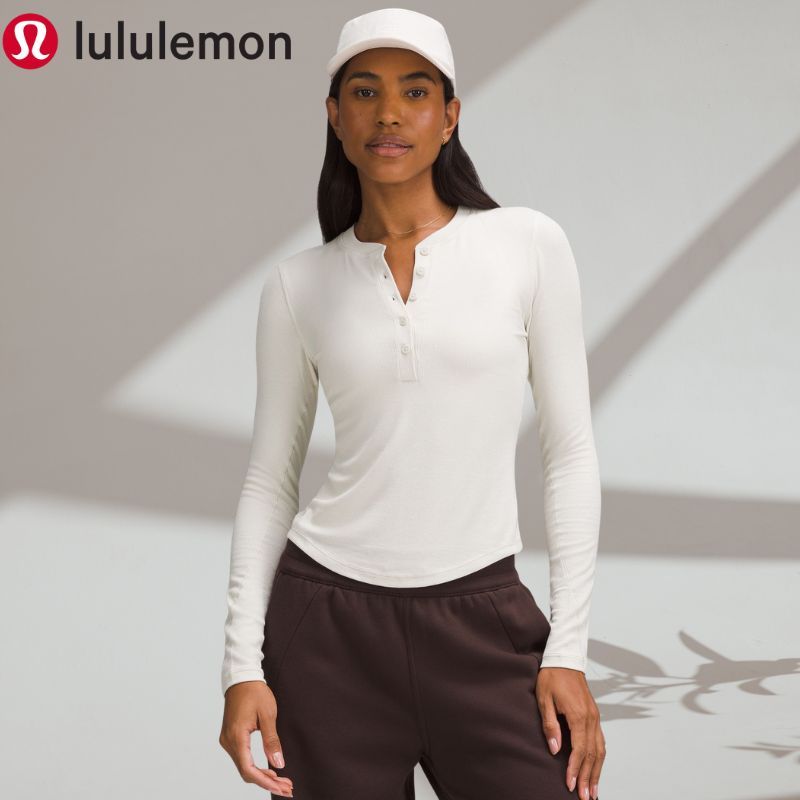 (PSM街頭潮流選)加拿大運動第一品牌 LULULEMON Hold Tight 女士緊身剪裁長袖亨利衫