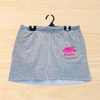 Roots 雪花灰撞色LOGO運動短裙 商品號 (26032101