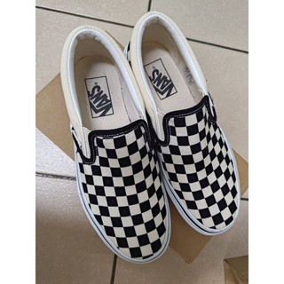 Vans Classic Slip-On 黑白棋盤格 滑板鞋 懶人鞋 23/36/5