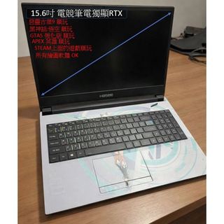神舟電競筆電15.6吋NH5X獨顯RTX3060 i5 intel 繪圖和STEAM上的遊戲都可玩惡靈天堂射擊遊戲