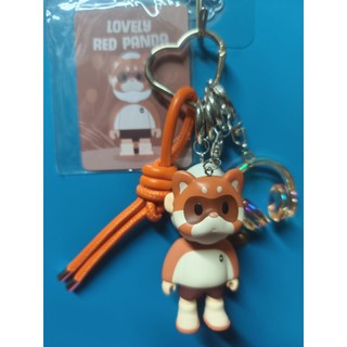 二手公仔~Farmer bob 動物公民系列 /Lovely red panda 元氣小熊貓吊飾(A1箱)