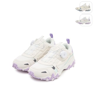 【FILA】大童款 KIDS OAKMONT DIAL KD 運動鞋-白/紫 3-C652Z-500