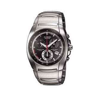 CASIO 復古風造型實用三眼計時腕錶EF-510D-1AVDF