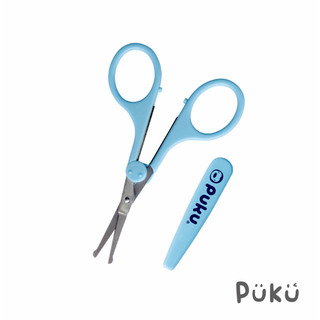 PUKU 藍色企鵝 微笑安全剪刀 寶寶指甲剪 指甲剪