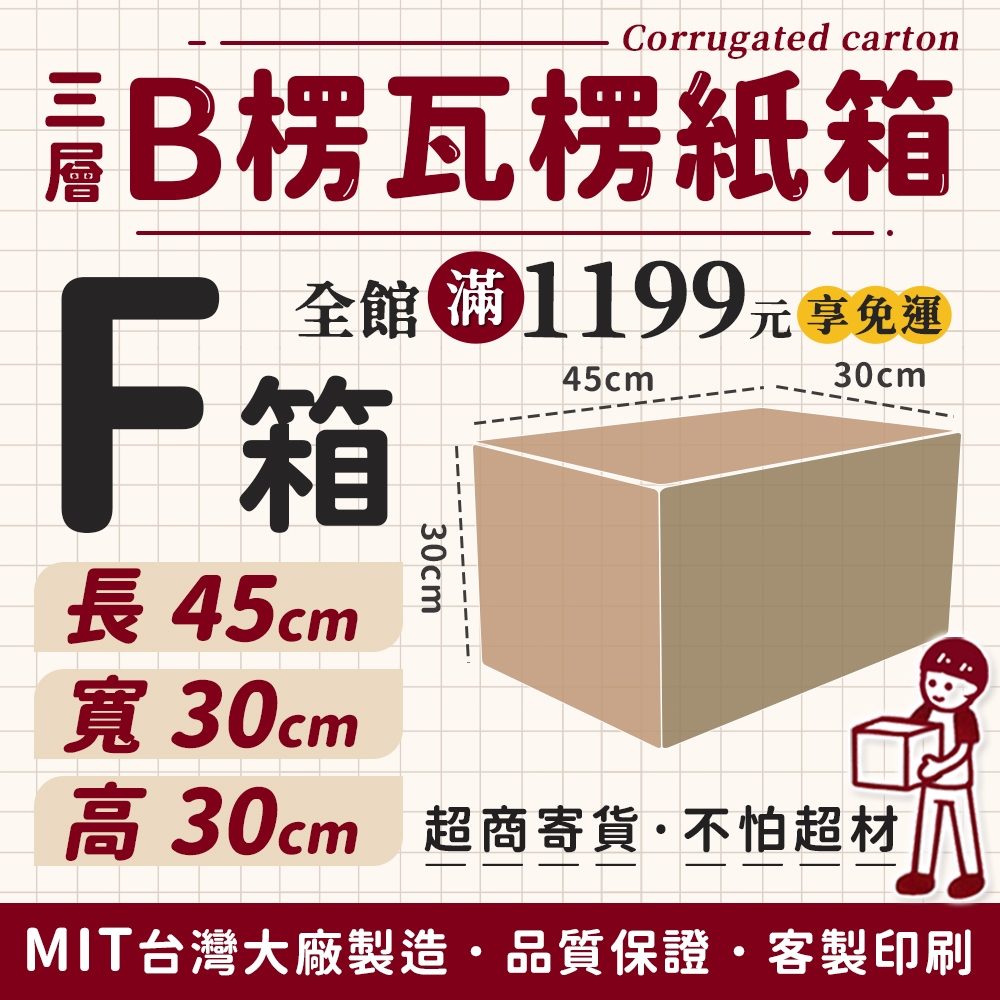 🏆️台灣製造 無印風 紙箱 台灣工廠 B楞 B浪 瓦楞紙箱 大紙箱 小紙箱 包裝紙箱 超取紙箱 包材 小物包裝 電商專用