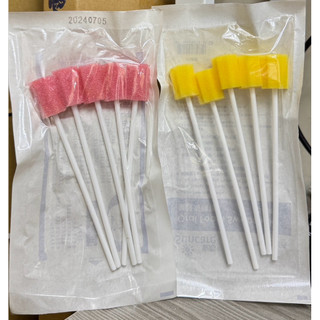 牛奶盤商～Suncare安芯 櫻花海綿/星型海棉棒 海棉牙刷 海棉棒 無牙粉(5支入）
