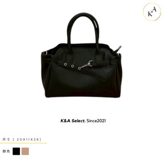 K&A Select🇰🇷〔熱銷商品〕🇰🇷𝑖𝑛𝑠韓國東大門春夏新.6149 HEYONI款.高級輕奢感荔枝紋皮帶釦凱莉包