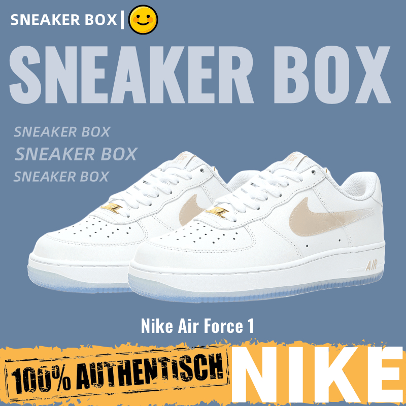 【U+】Nike 鞋 By You Air Force 1'07 Low 白卡其漸變鉤子 休閒運動板鞋 女鞋 空軍一號