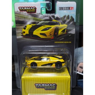 搬遷清貨，全新現貨 Tarmac 1/64 KOENIGSEGG AGERA RS 黃色