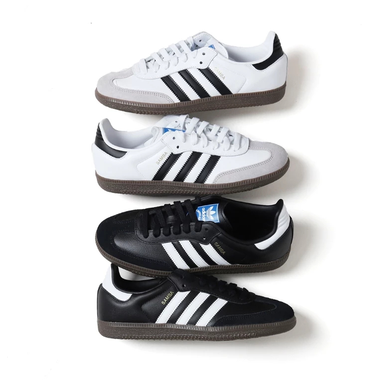 CoCo-ADIDAS ORIGINALS SAMBA OG 白色 黑色 德訓鞋 休閒鞋 B75806 B75807