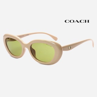 COACH HC8448U 蔻馳品牌墨鏡｜潮流時尚復古經典款橢圓框太陽眼鏡 女生品牌眼鏡框【幸子眼鏡】