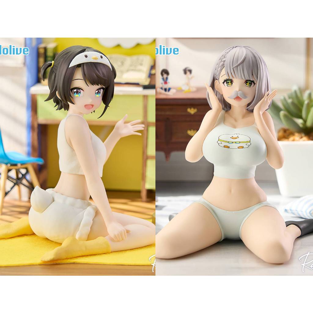 ☆當皮玩具☆ 現貨 日版 景品 Hololive IF Relax time 大空昴 白銀諾艾爾 謝謝團喬姆ver.