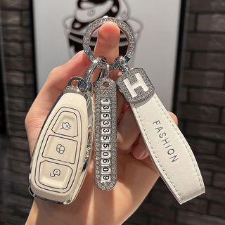 適用福特Ford新世代智能鑰匙套 不擋訊號汽車鑰匙殼適用Kuga/Fiesta/Mondeo /Focus全包防摔保護殼