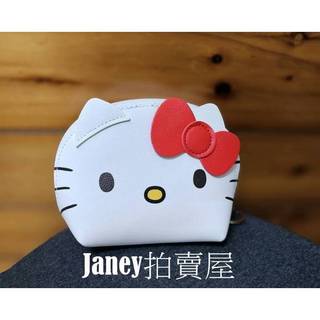 Hello Kitty (凱蒂貓) 立體蝴蝶結裝飾大頭造型零錢包/鑰匙掛包