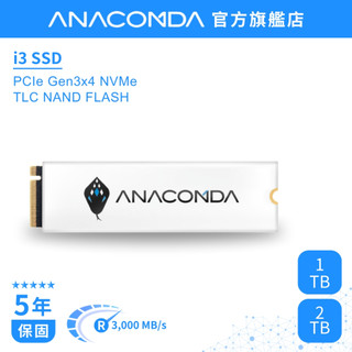 【隔日到貨】巨蟒 SSD 1TB NVMe M.2 2280 Gen3x4 PCIe 固態硬碟｜I3