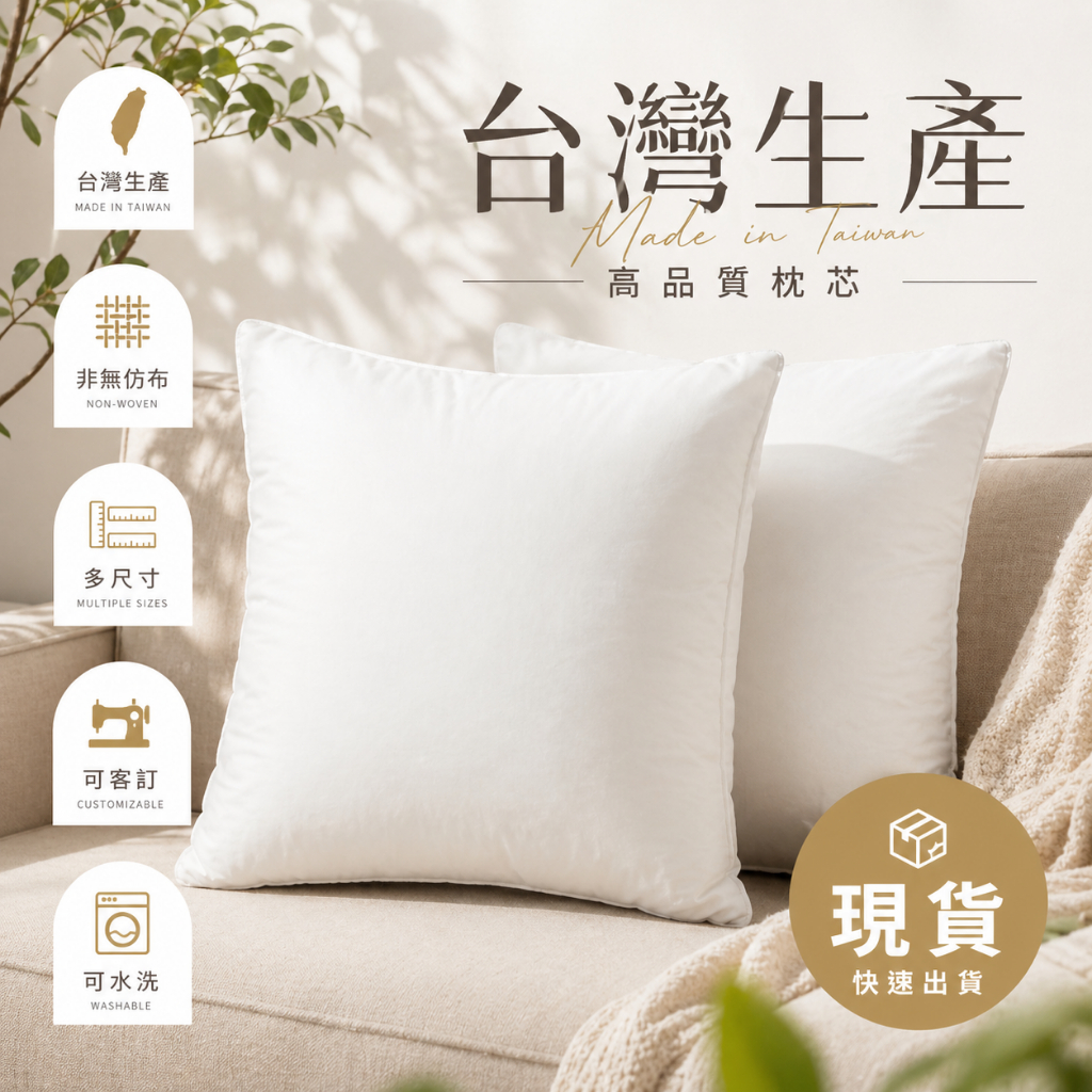 『現貨』可水洗 枕芯 抱枕芯 枕心 抱枕心 抱枕 枕頭 靠枕 長抱枕 抱睡枕 大抱枕 沙發靠枕 小抱枕  抱枕套 台灣製