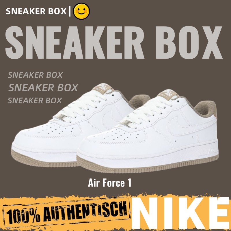 【U+】Nike 鞋 Air Force 1’07 Low "白卡其棕尾" 空軍一號 休閒運動鞋 板鞋 男女鞋