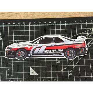 Nissan skyline r34 GTR 防水貼紙
