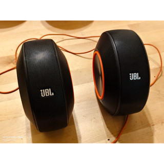 JBL Pebbles 黑橘色 USB桌上型喇叭 電腦喇叭 重低音佳 外觀漂亮